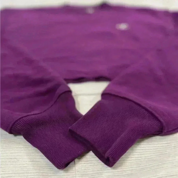 Champion reverse weave purple fleece cropped crewneck RELAXED sweatshirt size XS - Picture 11 of 12